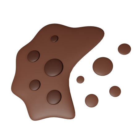 Chispas de chocolate  3D Icon