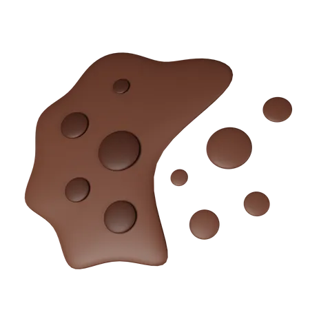 Chispas de chocolate  3D Icon