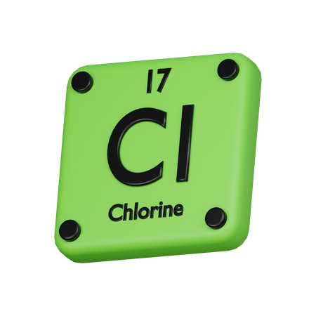 Chlorine  3D Icon