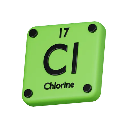 Chlorine  3D Icon
