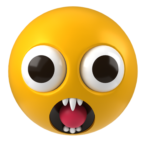 Emoji chocado  3D Icon