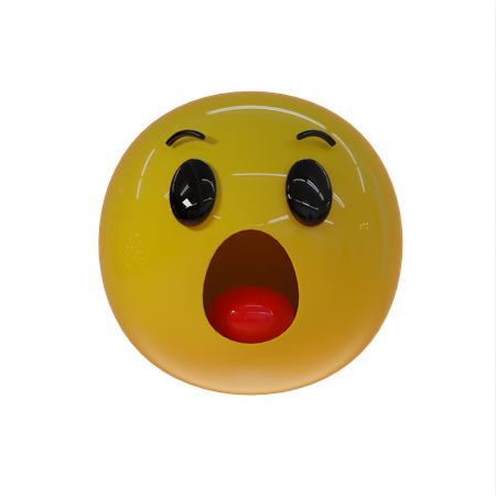 Emoji chocado  3D Icon