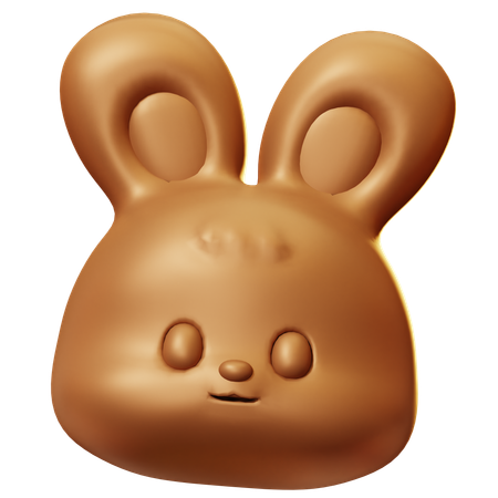 Coelho de chocolate  3D Icon