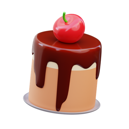 Choco Melted Cake  3D Icon