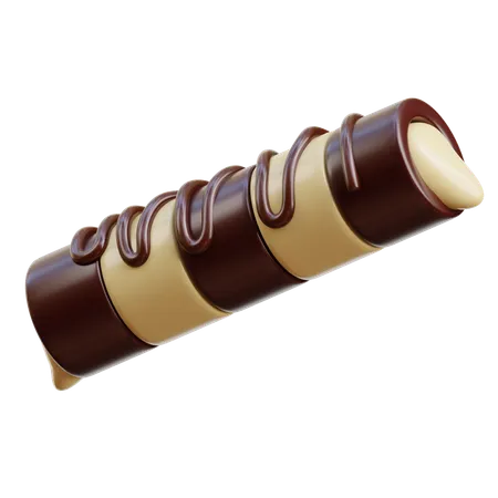 Rollo de chocolate  3D Icon