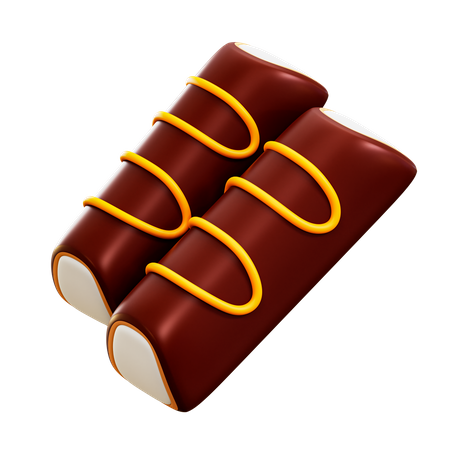 Choco Roll  3D Illustration