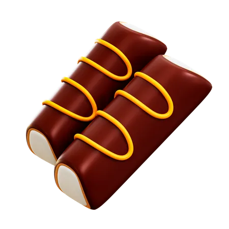 Choco Roll  3D Illustration