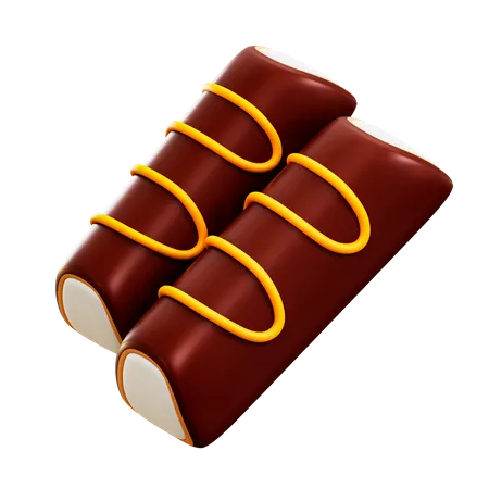 Choco Roll 3D Illustration