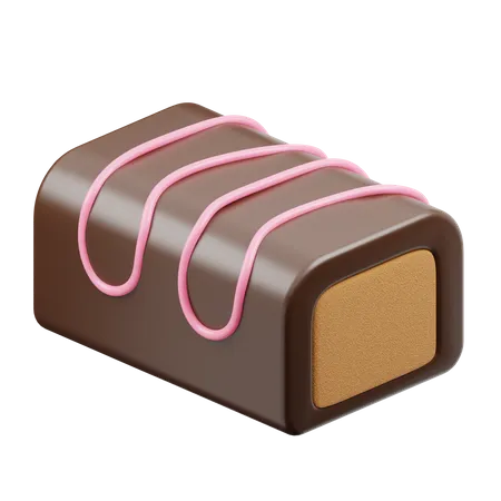 Stick Choco À La Crème De Fraise Et Au Caramel  3D Icon