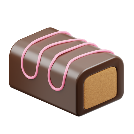 Stick De Choco Con Crema De Fresa Y Caramelo  3D Icon