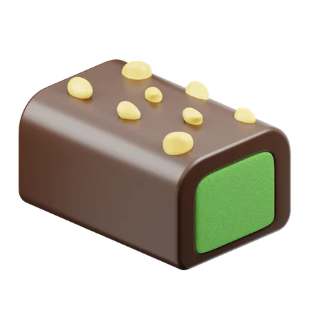 Choco Stick With Matcha Cream & Nuts  3D Icon