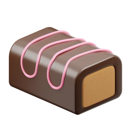 Choco Stick With Strawberry Cream & Caramel  3D Icon