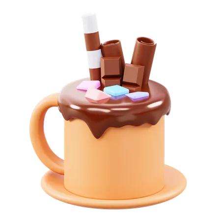 Chocolat chaud  3D Icon