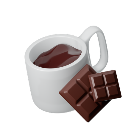 Chocolat chaud  3D Icon