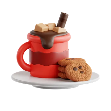 Chocolat chaud  3D Icon