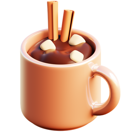 Chocolat chaud dans une tasse  3D Icon