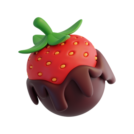 Fraise au chocolat  3D Icon