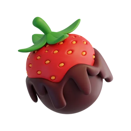 Fraise au chocolat  3D Icon