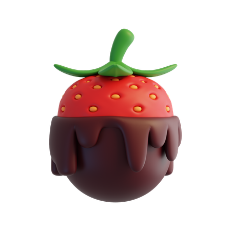 Fraise au chocolat  3D Icon