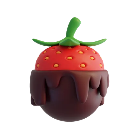 Fraise au chocolat  3D Icon