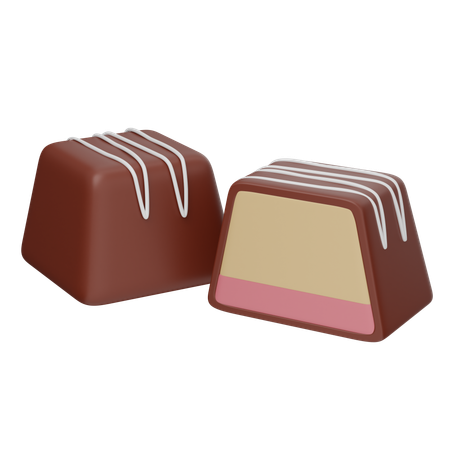 Fraise au chocolat  3D Icon