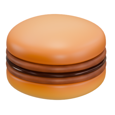 Macarons au chocolat  3D Icon