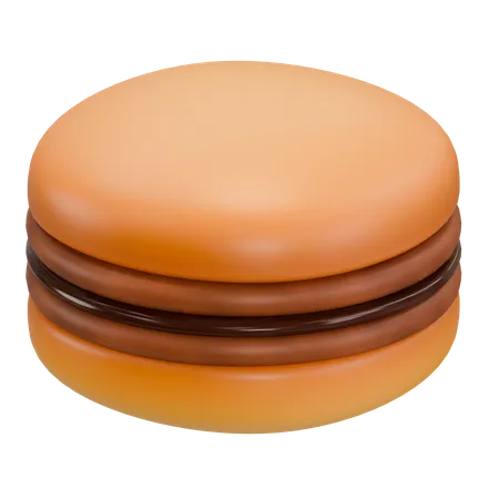 Macarons au chocolat  3D Icon