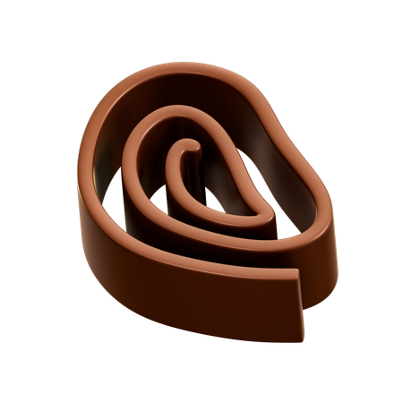 Chocolat brun  3D Illustration