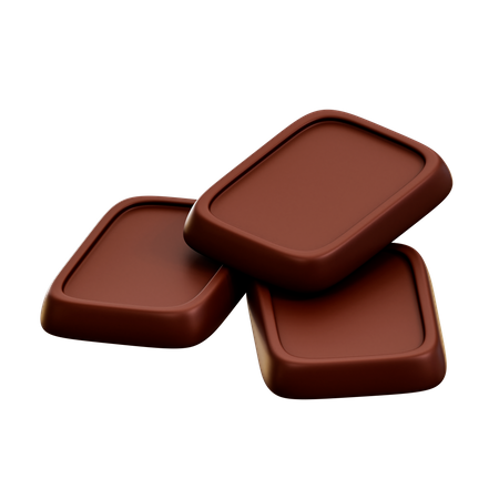 Chocolat noir  3D Illustration