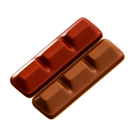 Chocolat noisette  3D Illustration