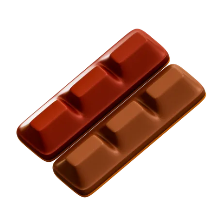 Chocolat noisette  3D Illustration