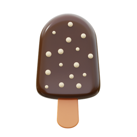 Glace popscile au chocolat  3D Icon