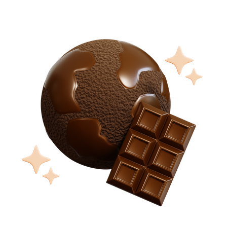 Terre de chocolat  3D Icon