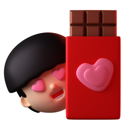 Chocolat saint valentin  3D Icon