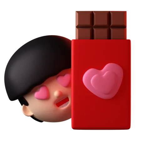 Chocolat saint valentin  3D Icon