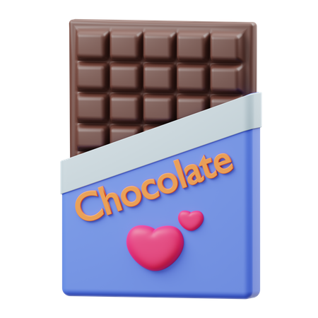 Chocolat de la Saint-Valentin  3D Illustration