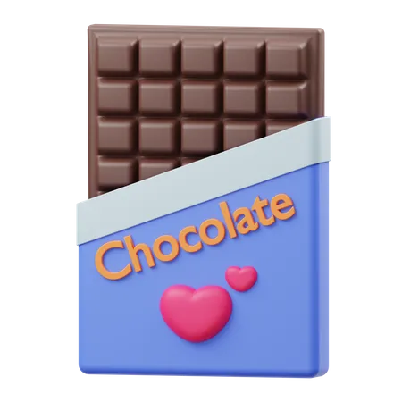 Chocolat de la Saint-Valentin  3D Illustration