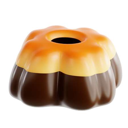 Chocolateflan  3D Icon