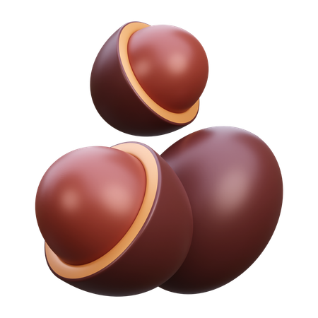 Amendoim chocolate  3D Icon