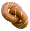 Chocolate Bagel With Drizzle