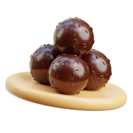 Chocolate ball  3D Icon
