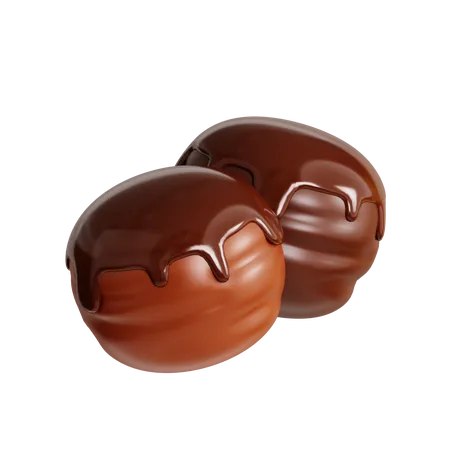 Chocolate Ball  3D Icon