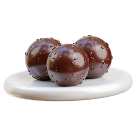 Chocolate ball  3D Icon