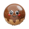 chocolate ball emoji 3d
