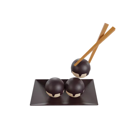 Chocolate Balls  3D Icon