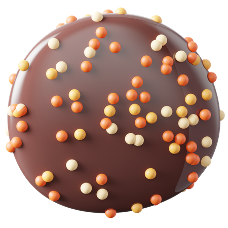 Chocolate Balls  3D Icon