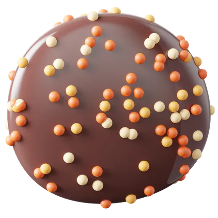 Chocolate Balls  3D Icon