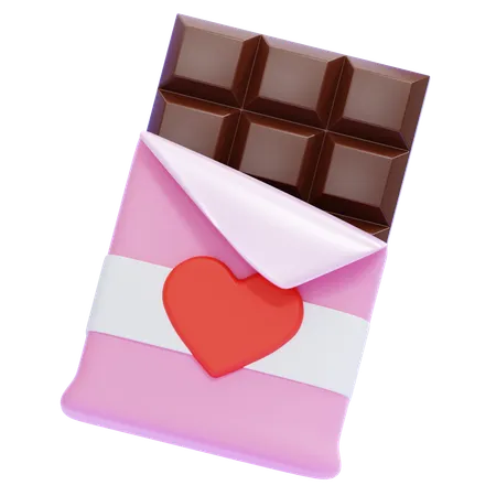 Barra de chocolate  3D Icon