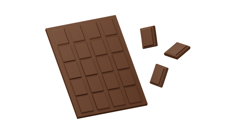 Chocolate Bar  3D Icon