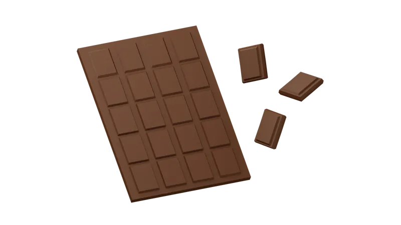 Chocolate Bar  3D Icon